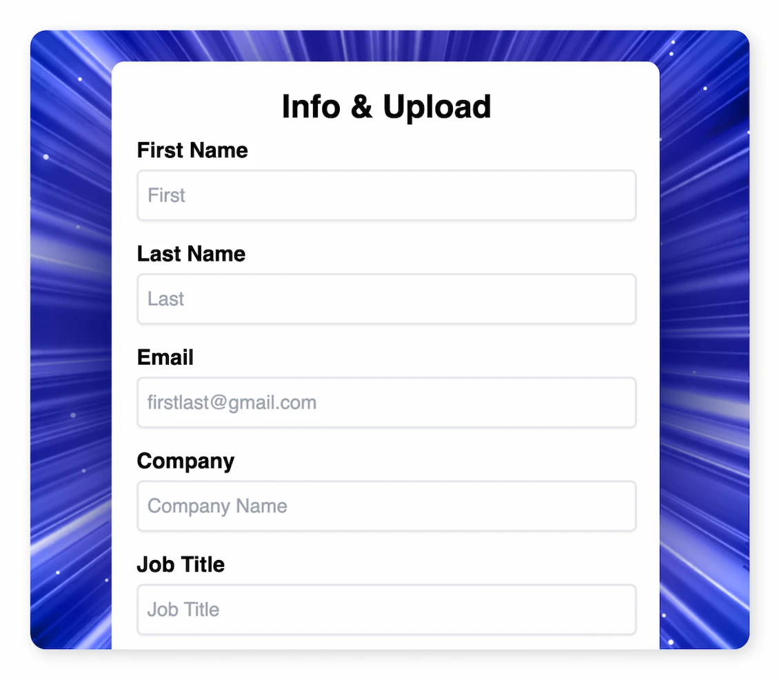 branded lead capture for events