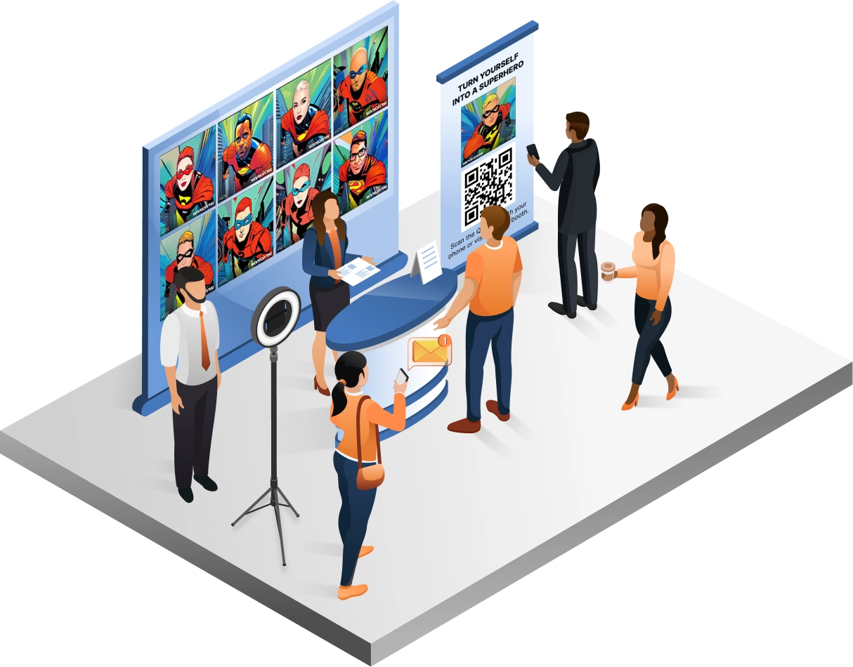 ai photo booth setup diagram