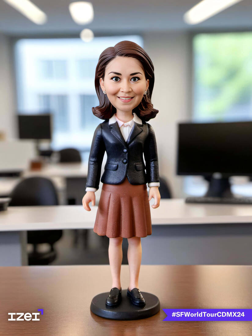 bobble head branded ai photo booth output