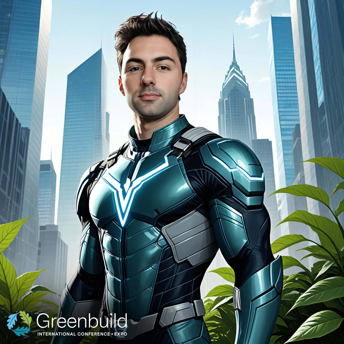 futuristic super hero ai photo booth activation example