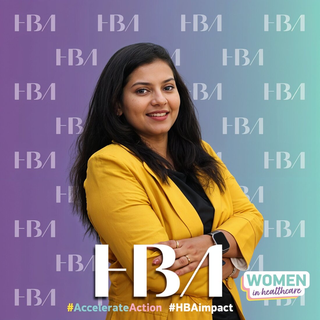 custom branded women in healthcare conference photo booth activation example