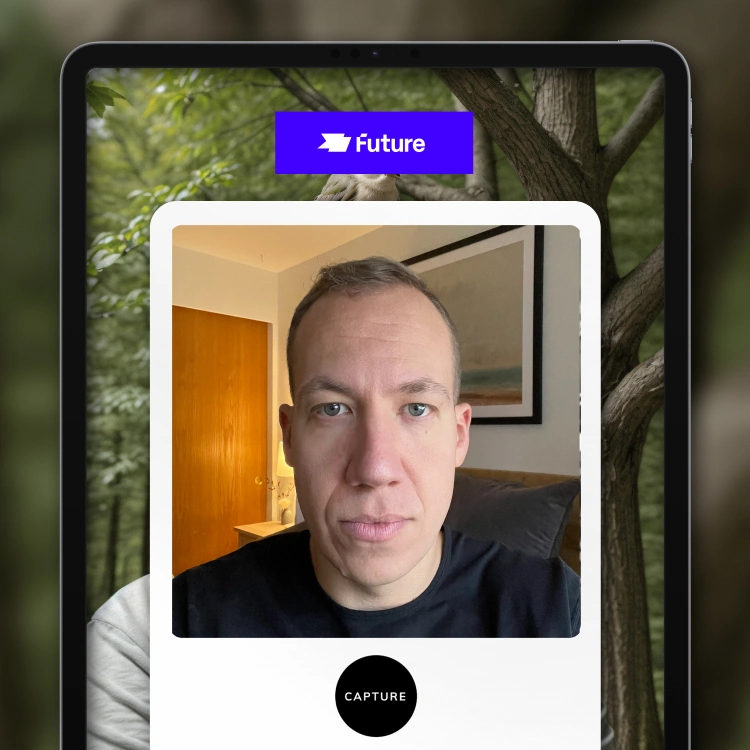 upload photos to the AI Age Generator for Events