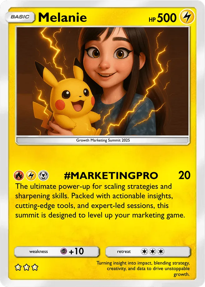 trading card photo booth concept featuring a person transformed into a 3D cartoon character holding their own Pokemon