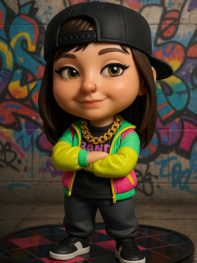 Snapbar AI photo booth caricature generator example