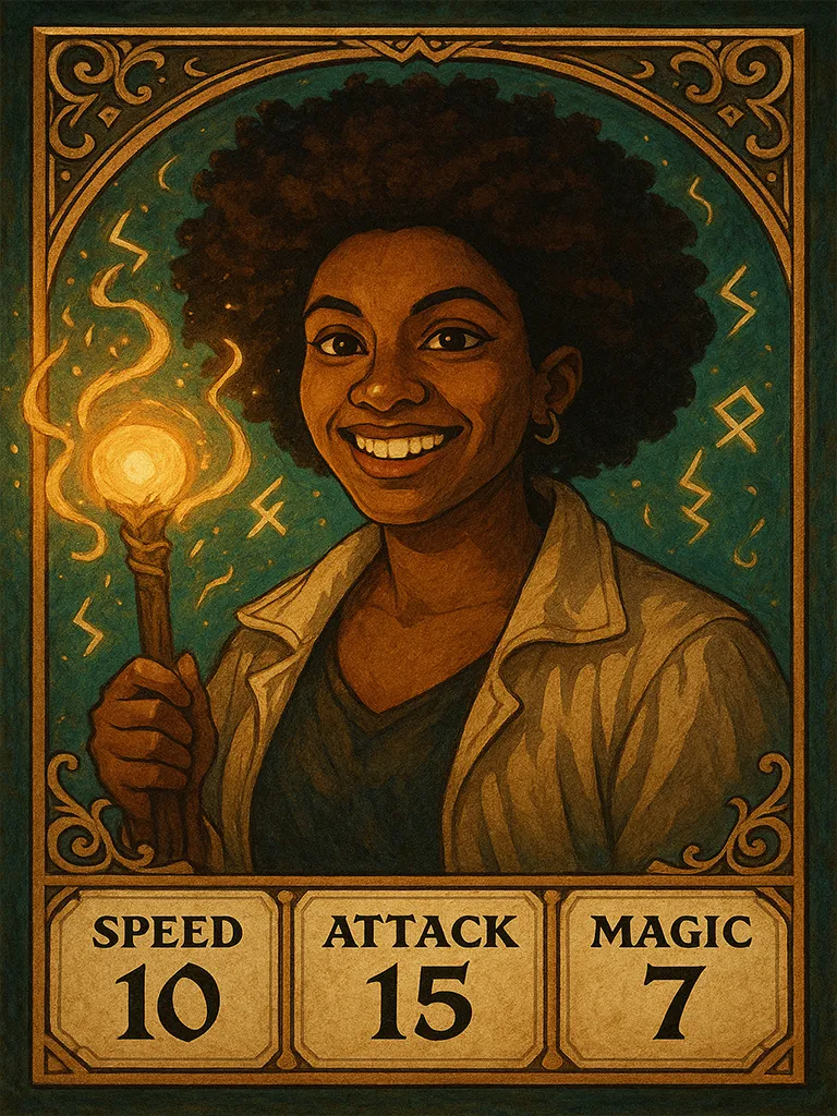 ai trading card generator example