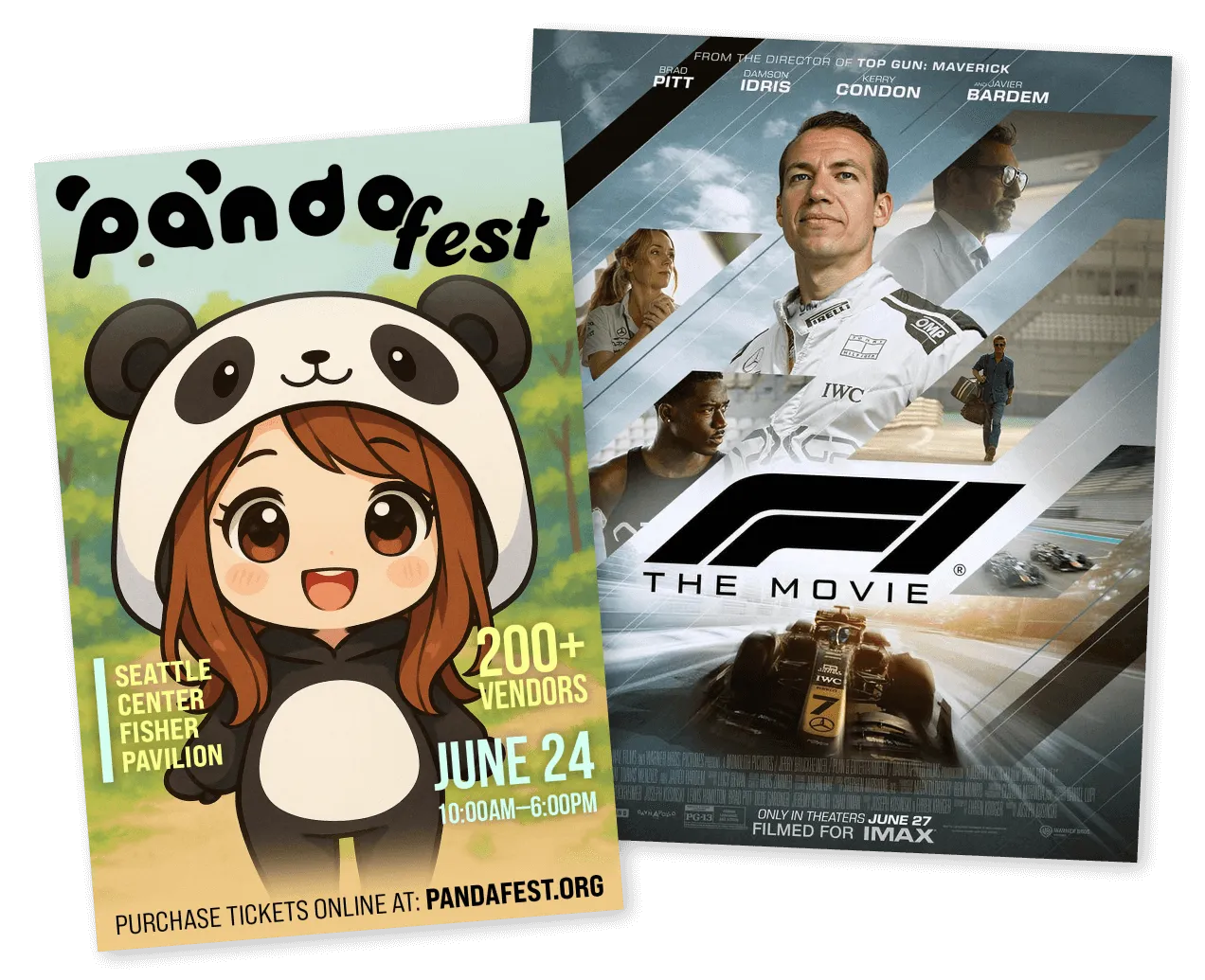 custom event branded movie poster and magazine cover designs using Snapbar's ai generator